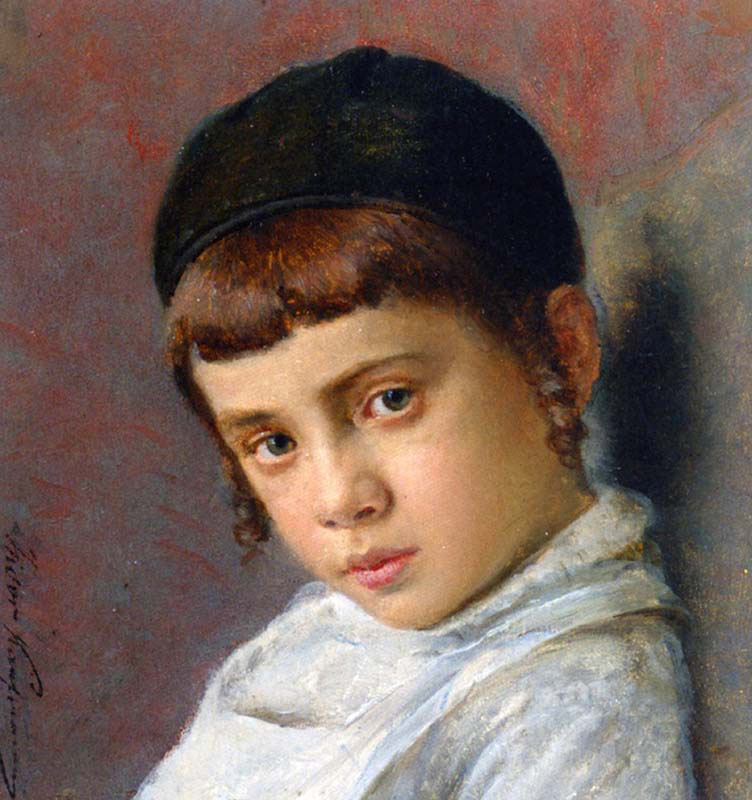 Portrait of a Boy with Peyot 
